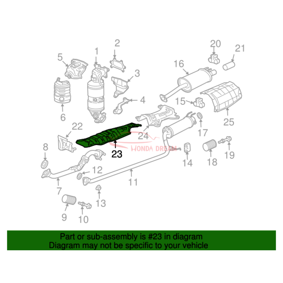 Plate A, Floor Heat Baffle (74601-SNA-A00) - 3