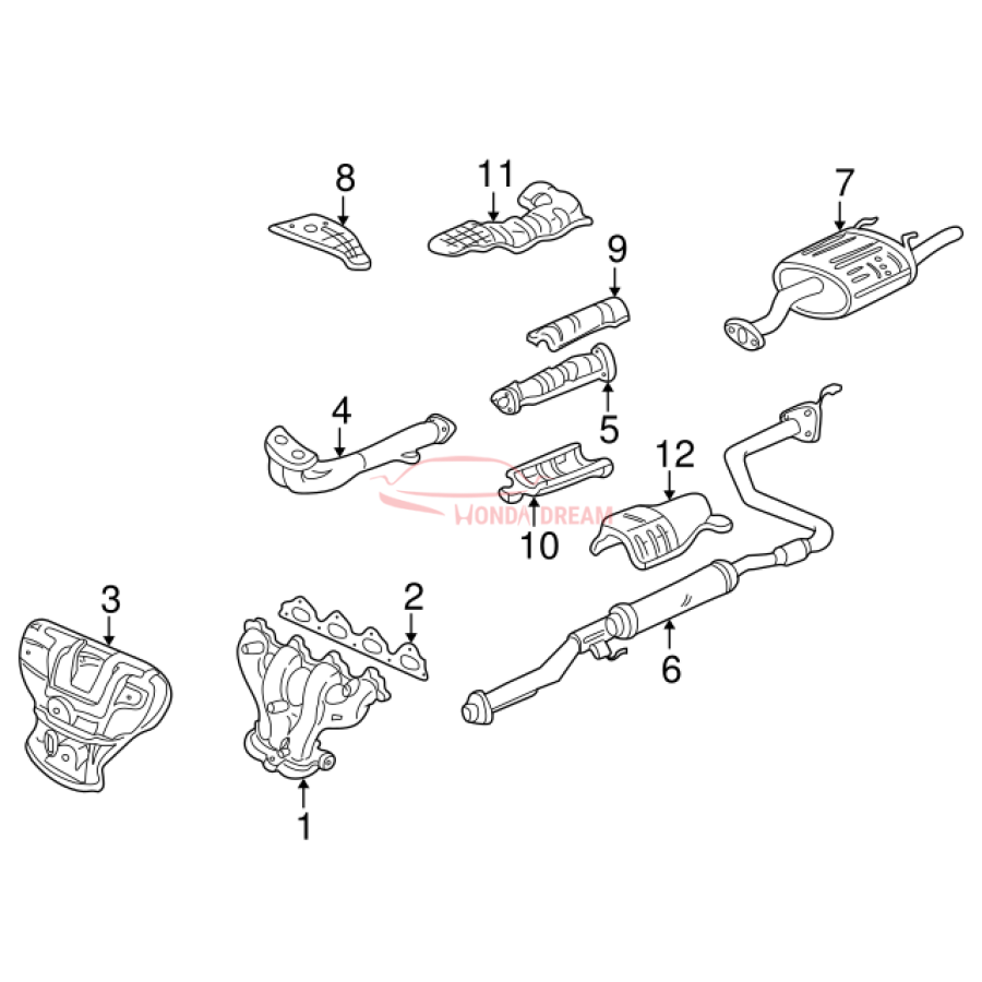 Plate A, Floor Heat Baffle (74601-SR3-A00) - 3