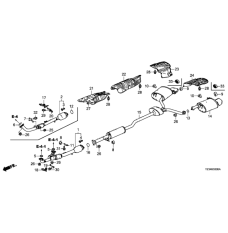 Теплозахисний кожух вихлопної труби (74601-T2F-A00)