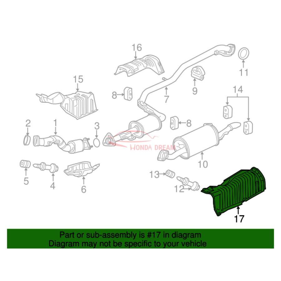 Plate A, Floor Heat Baffle (74601-TF0-000) - 3