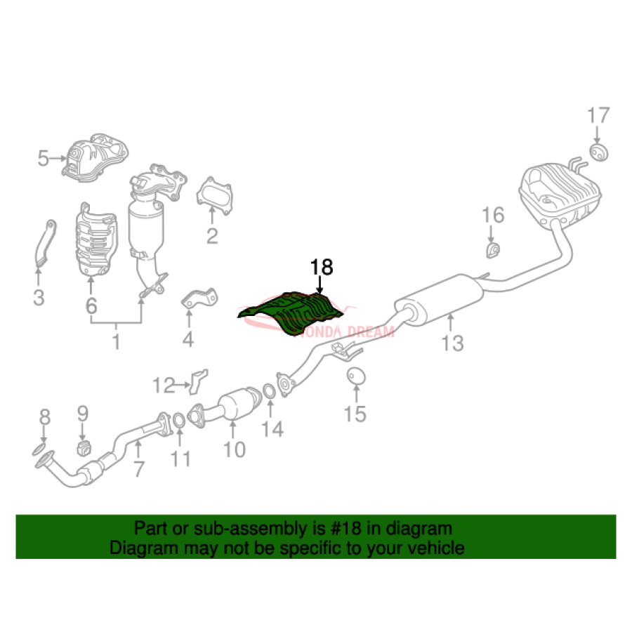 Plate A, Floor Heat Baffle (74601-TLA-A00) - 3