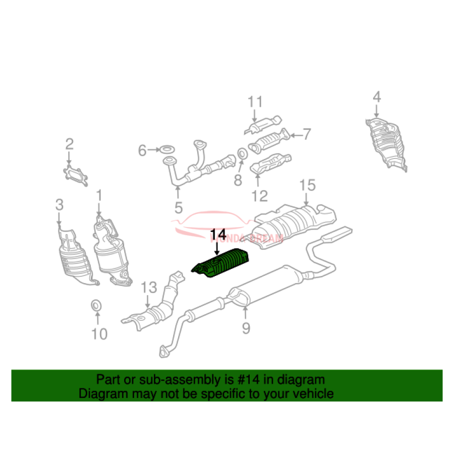 Plate B, Floor Heat Baffle (74602-SHJ-A00) - 3