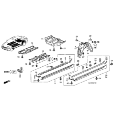 Plate B, Floor Heat Baffle (74602-SJA-A03)