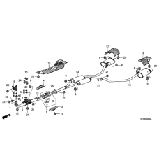 Теплозахисний кожух вихлопної труби (74602-SZA-A00)