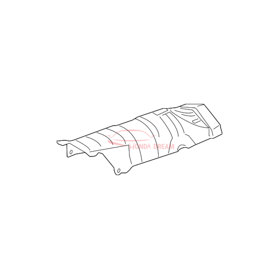 Plate B, Floor Heat Baffle (74602-TA5-A00) - 1