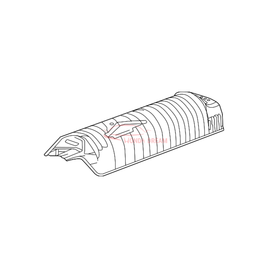 Plate B, Floor Heat Baffle (74602-TK8-A00) - 1