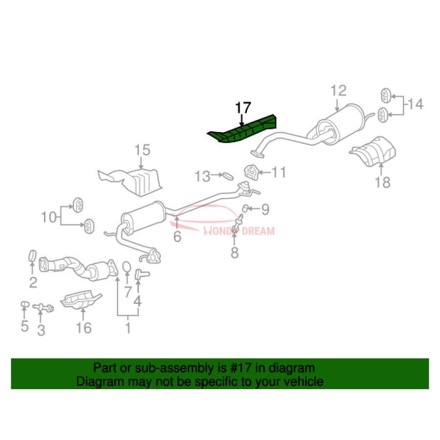 Plate C, Floor Heat Baffle (74603-T5A-000) - 3