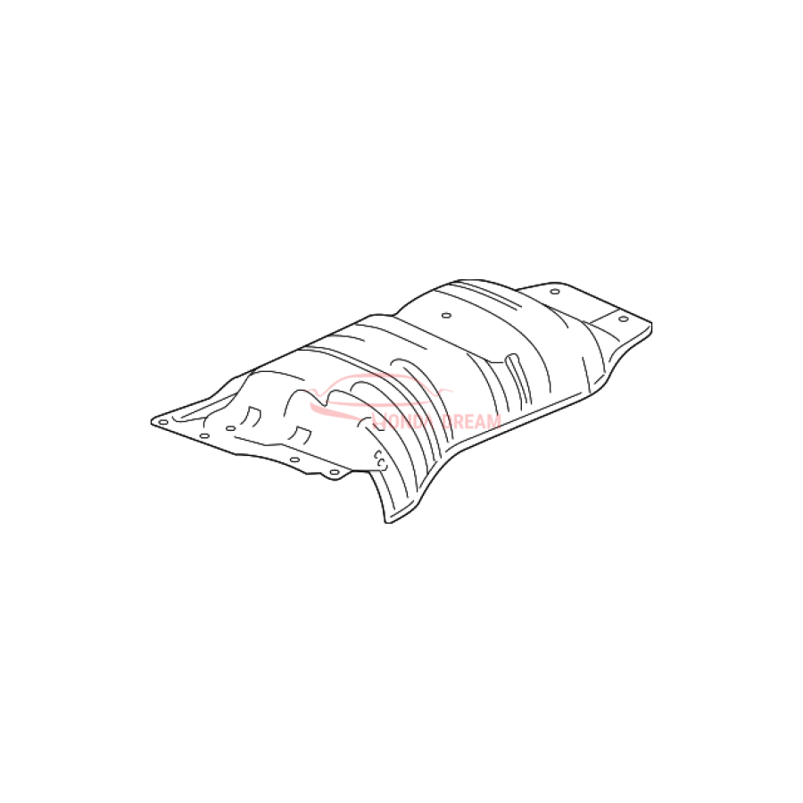 Plate B, Floor Heat Baffle (74603-TZ5-A00) - 1