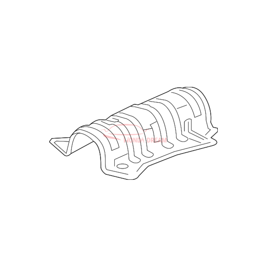 Plate B, Floor Heat Baffle (74611-TBA-A00) - 1