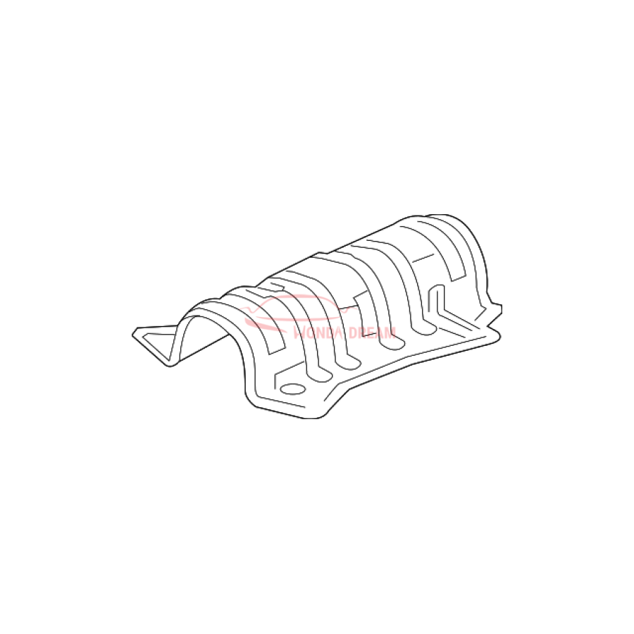 Plate B, Floor Heat Baffle (74611-TVA-A00) - 1