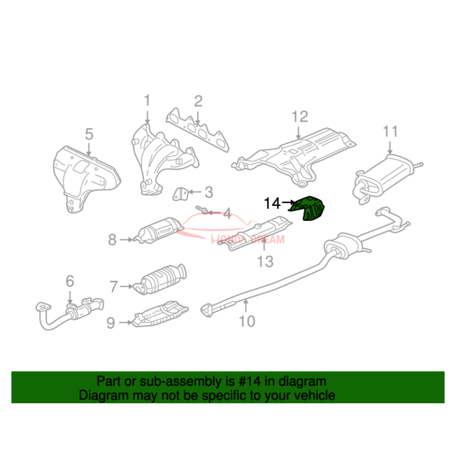 Plate, Floor Heat Baffle (74653-S84-A00) - 3