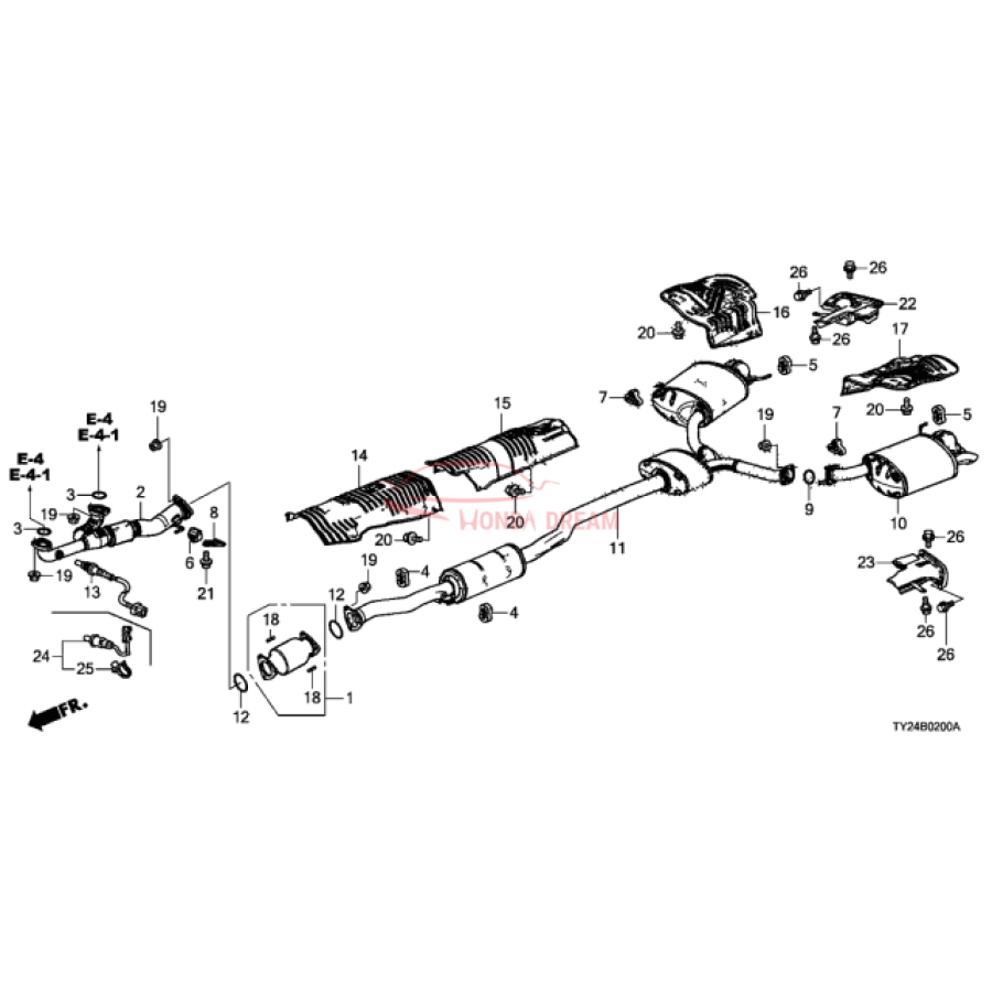 Plate, R. Muffler Baffle (74654-TA1-A00) - 2