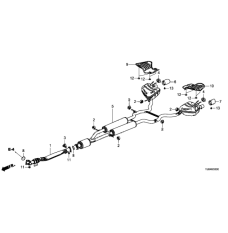 Plate, R. Muffler Baffle (74654-TJB-A00)