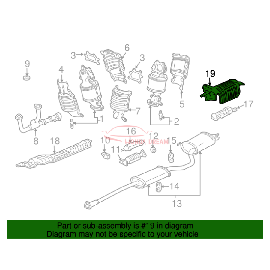 Plate, Muffler Baffle (74655-S3V-A00) - 3