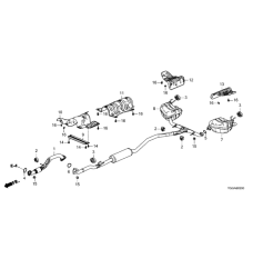 Plate R, Muffler Baffle (74655-TEA-T00)