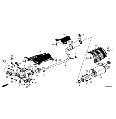 Plate, Muffler Baffle (74655-TR0-A00)