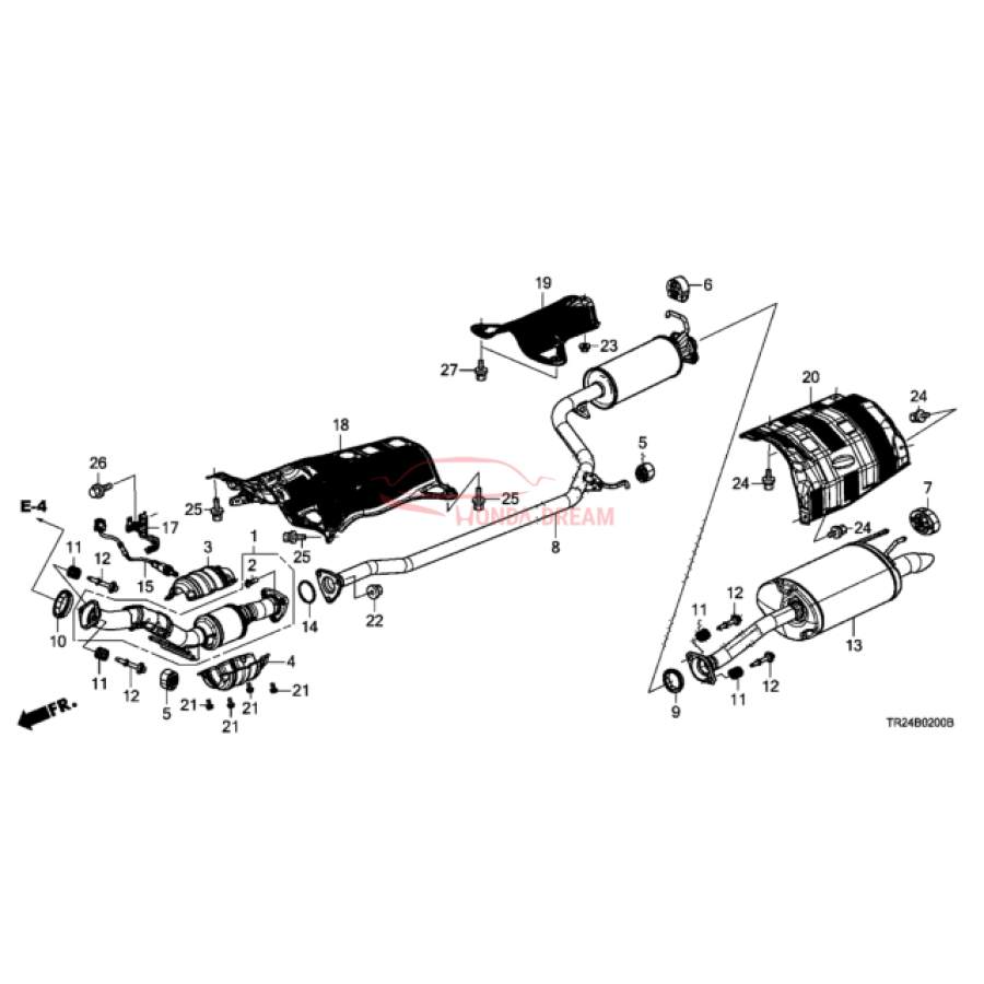 Plate, Muffler Baffle (74655-TR0-A00) - 1