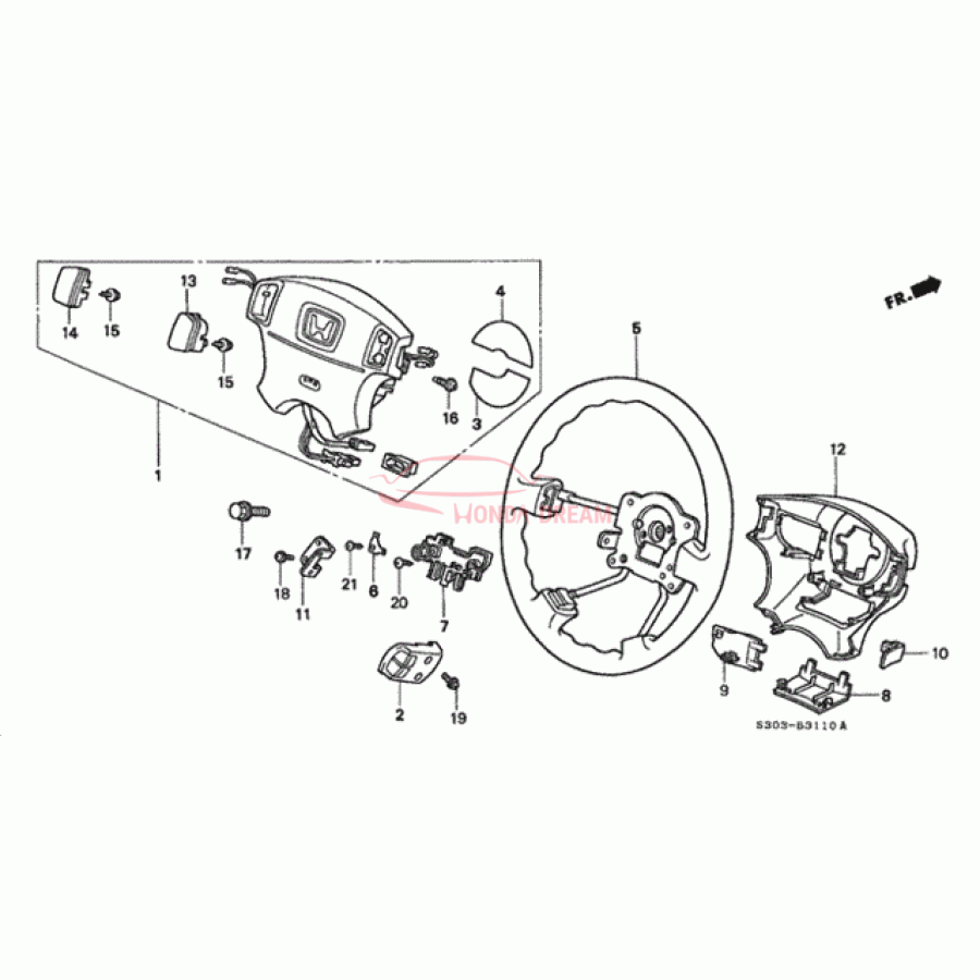 Steering Wheel (78501-S04-N71ZA) - 1