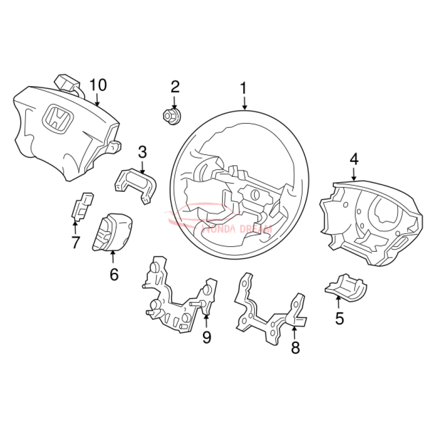 Steering Wheel (78501-S5A-N61ZA) - 3