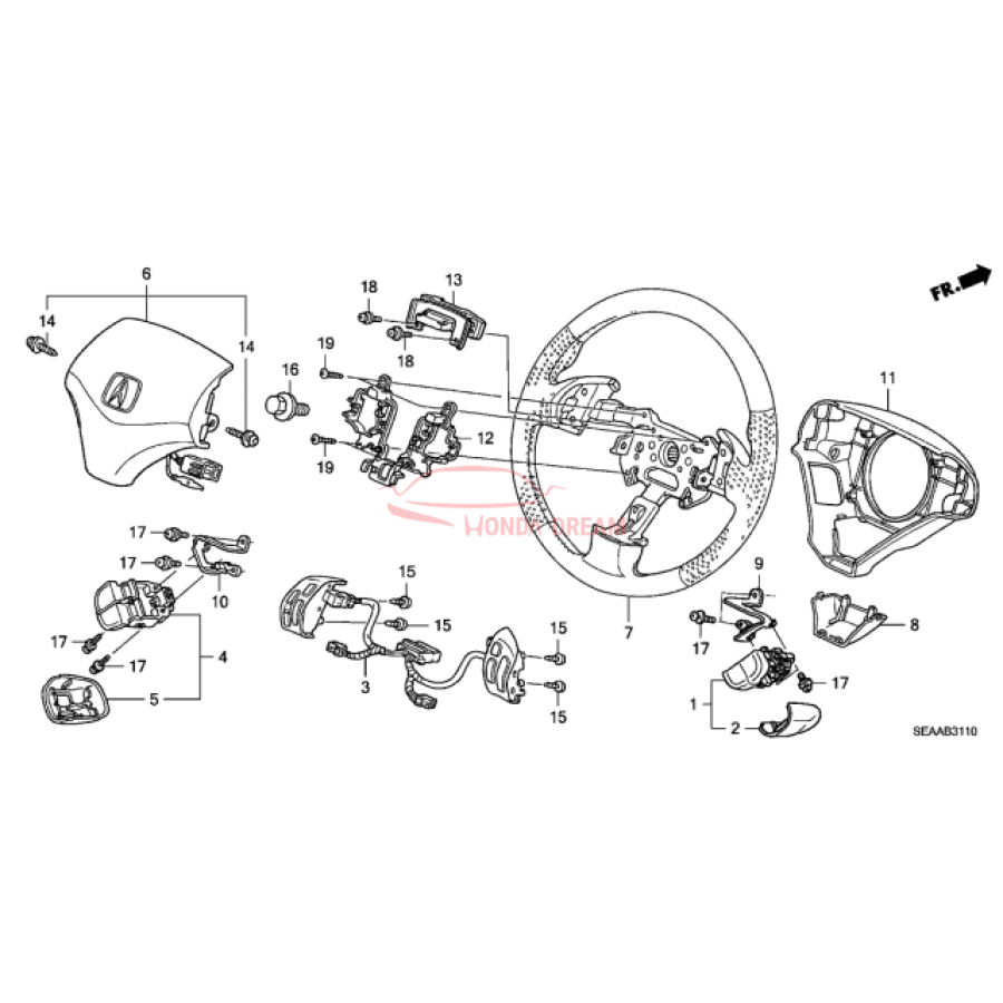 Steering Wheel (78501-SEC-A91ZA) - 1