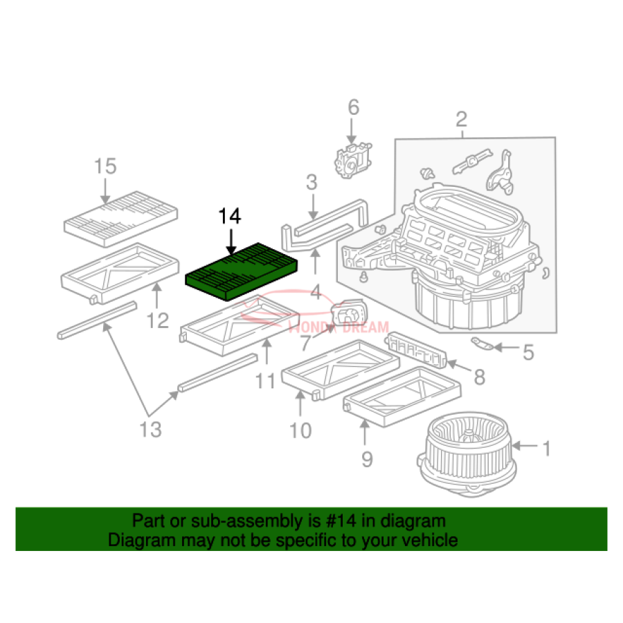 Element Filter (80292-S5D-416) - 2