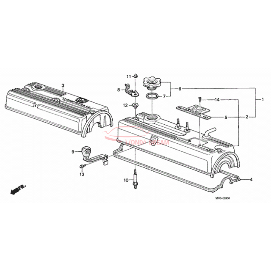 Washer, Head Cover (90441-PC6-010) - 1