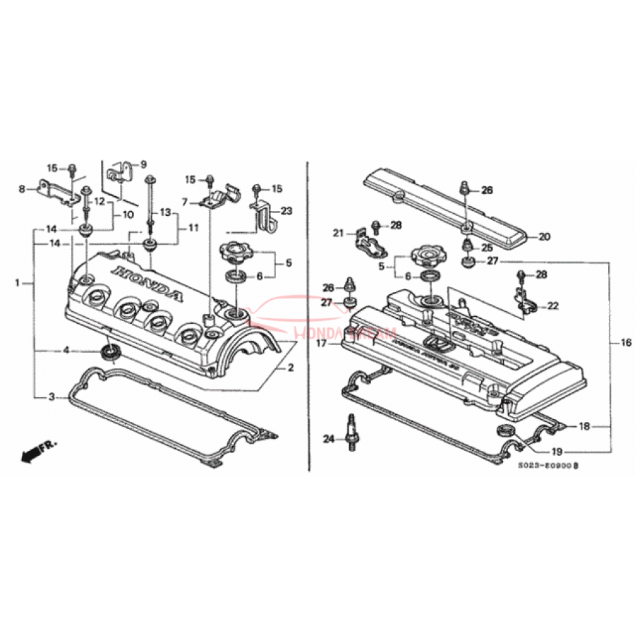 Washer, Head Cover (90442-P2A-000) - 1