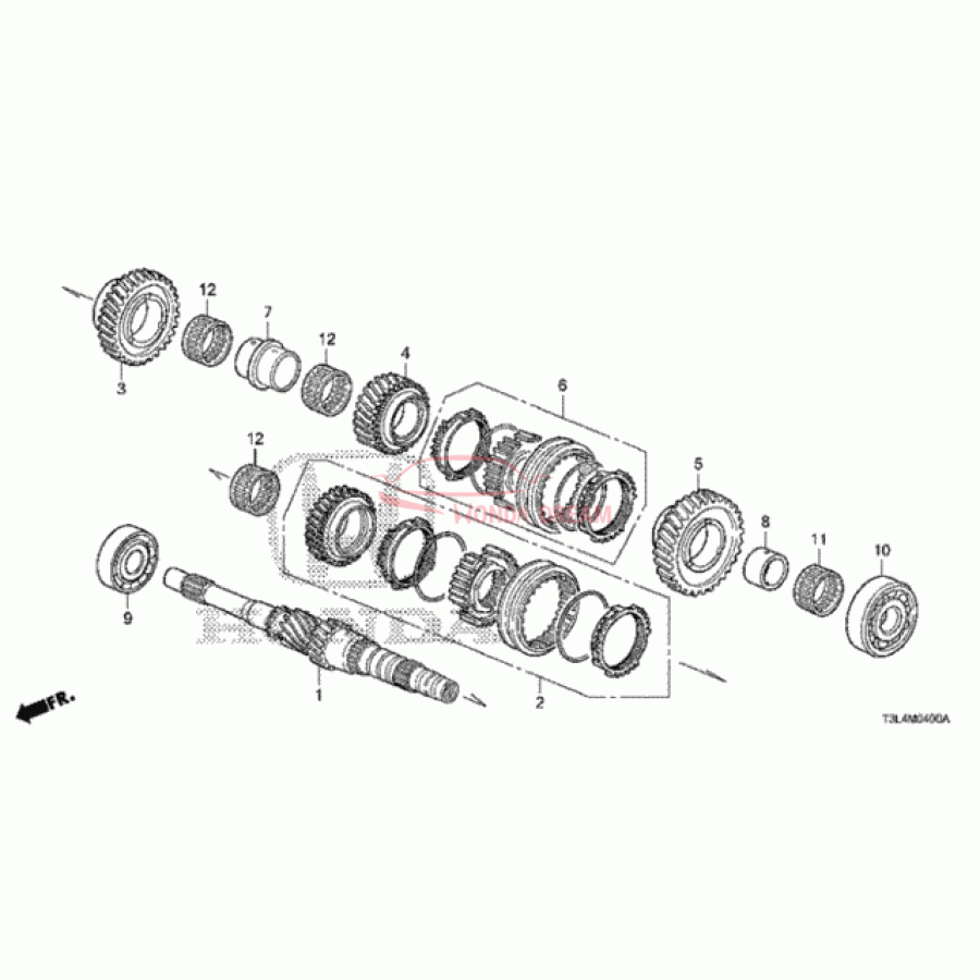 Bearning, Ball (91001-5C8-006) - 1