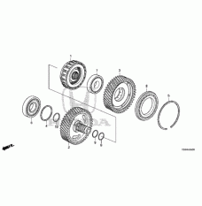 Bearning, Ball (91001-5M4-005)