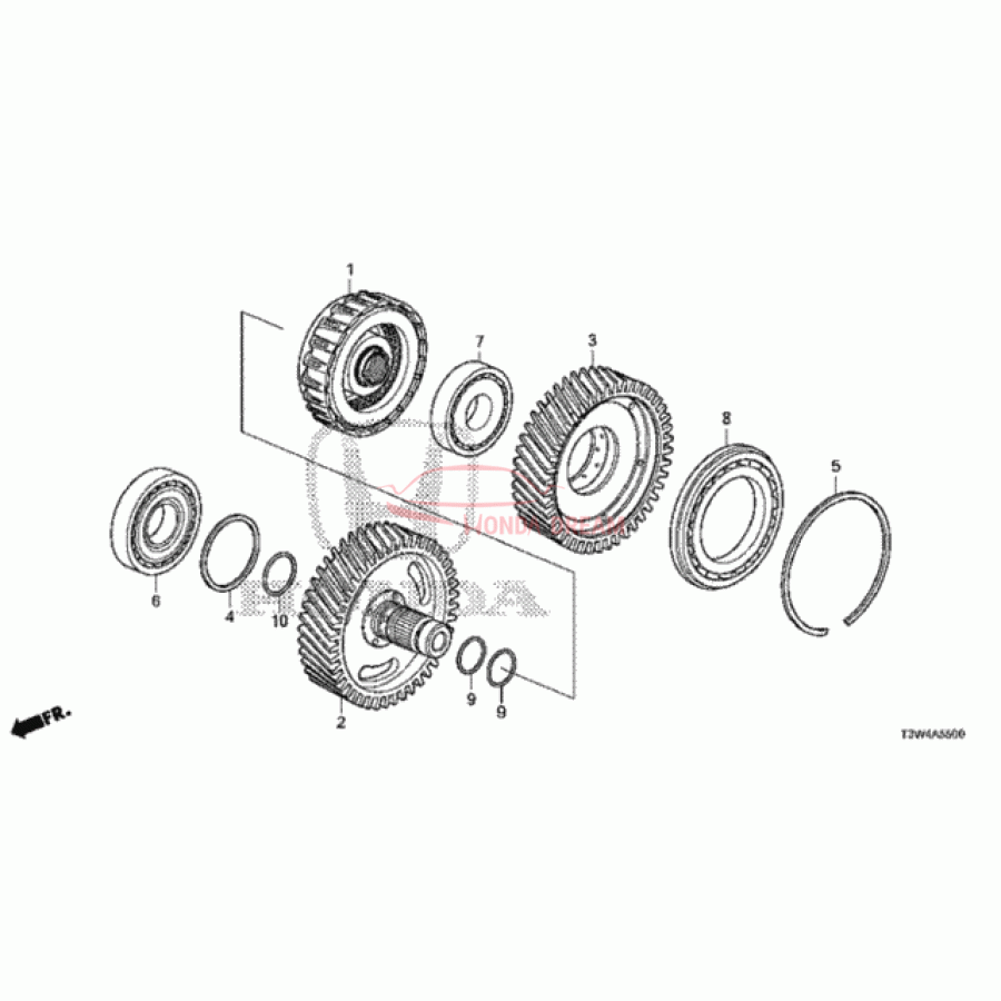 Bearning, Ball (91001-5M4-005) - 1