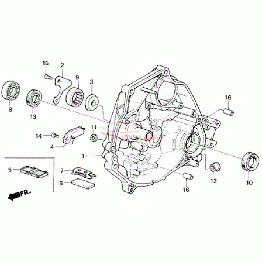 Bearning, Ball (91002-PL0-018) - 1