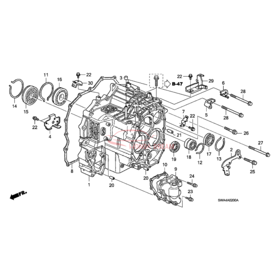 Bearning, Ball (91002-RCR-Y01) - 1