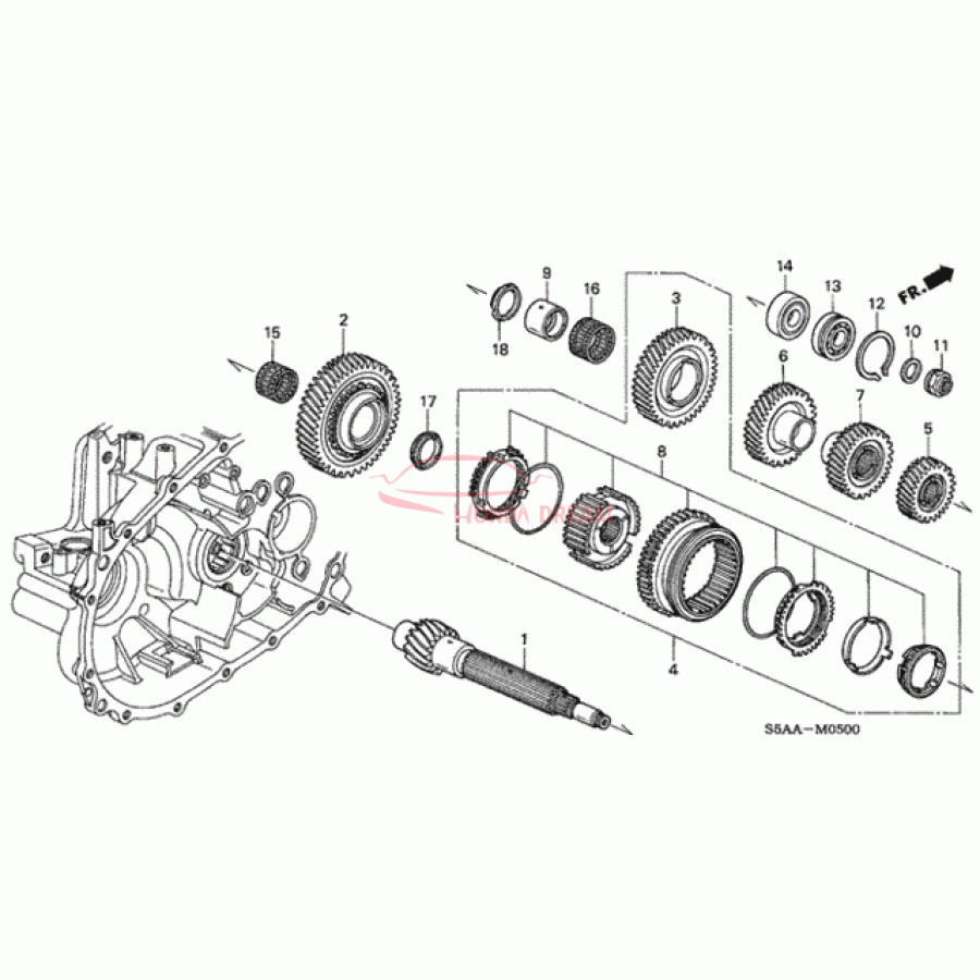 Шарикопідшипник (91003-P21-003) - 1