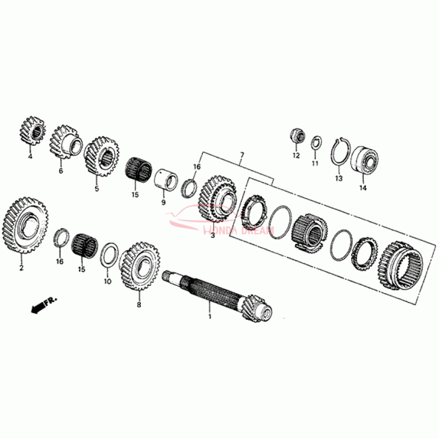 Bearning, Ball (91003-PG1-018) - 1