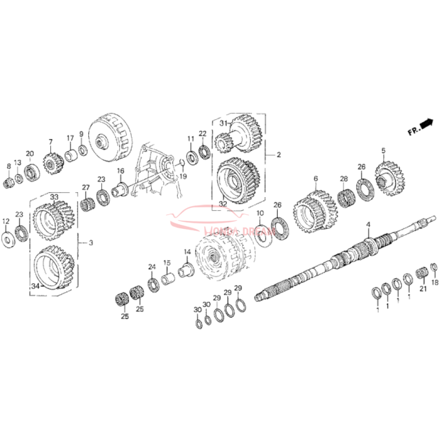 Bearning, Ball (91003-PY4-004) - 1