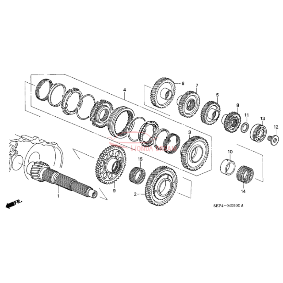 Шарикопідшипник (91003-PYZ-006) - 3