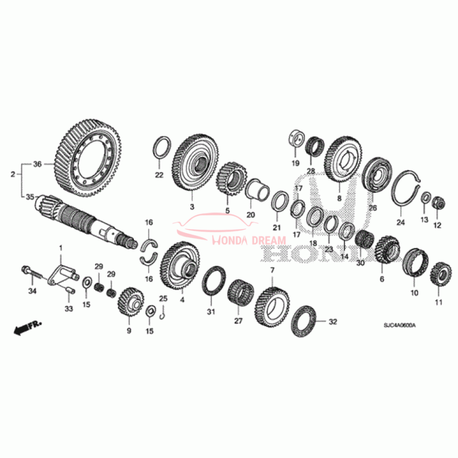 Bearning, Ball (91003-RJF-T01) - 1