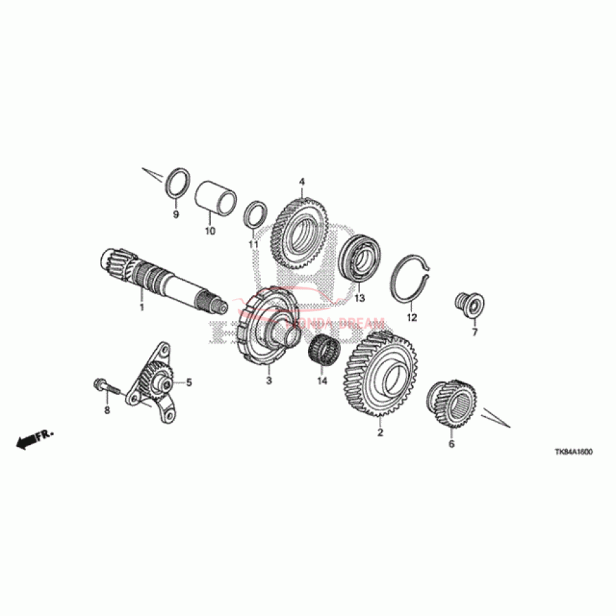 Шарикопідшипник (91003-RT4-005) - 1