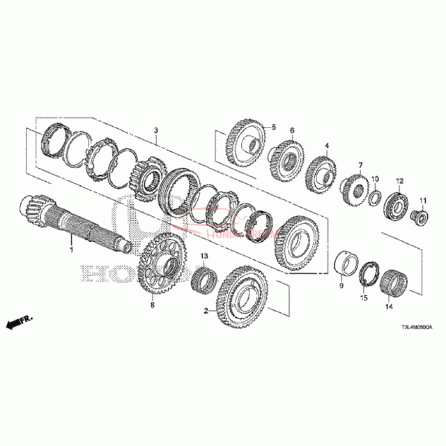 Шарикопідшипник (91004-5C8-006) - 1