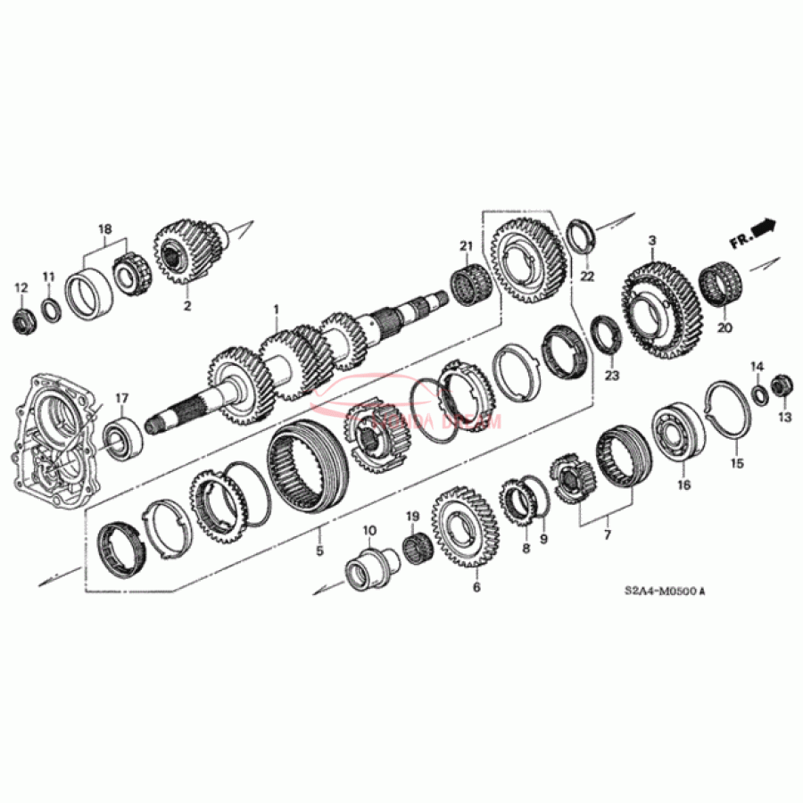 Шарикопідшипник (91004-PCY-005) - 1