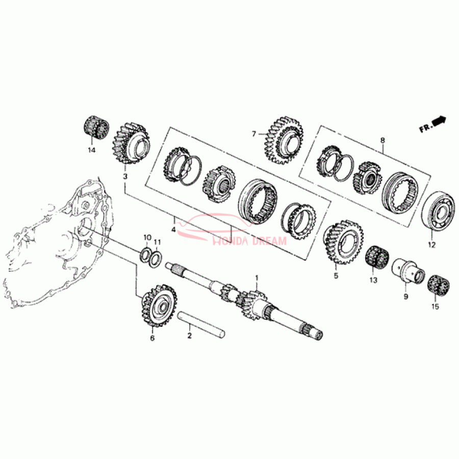 Шарикопідшипник (91004-PL3-A03) - 1