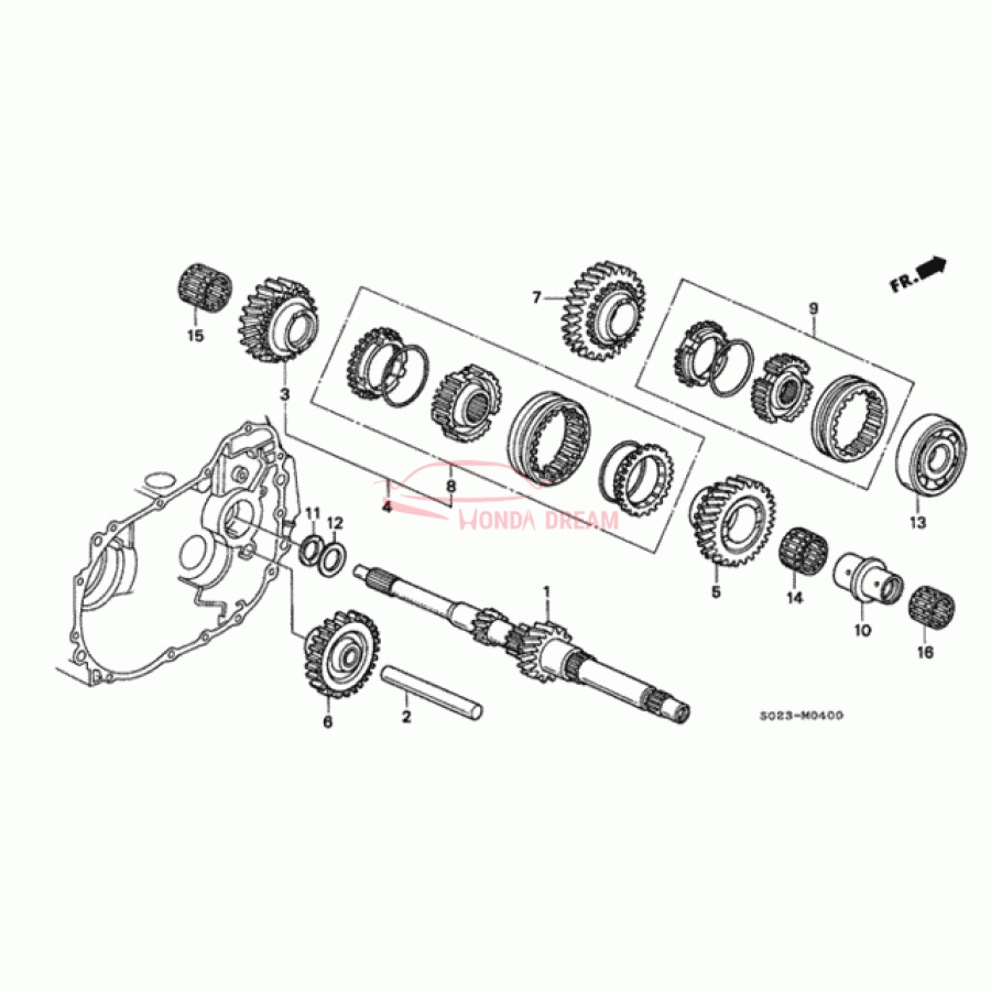 Шарикопідшипник (91004-PL3-B03) - 1