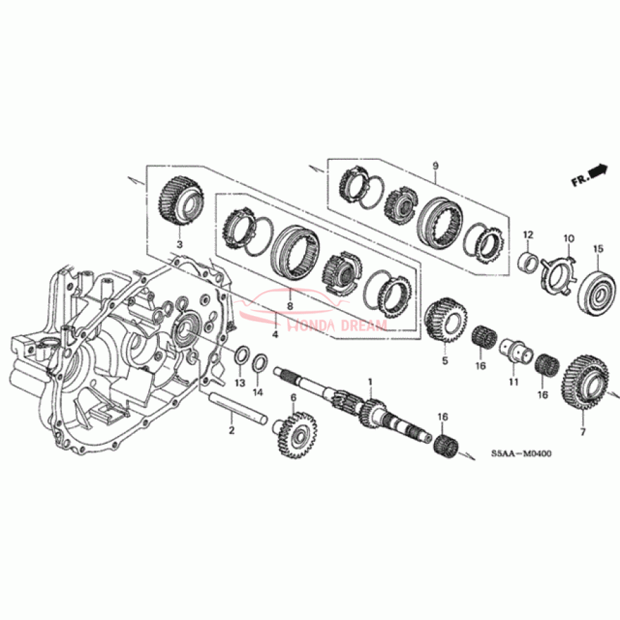 Шарикопідшипник (91004-PLW-B01) - 1