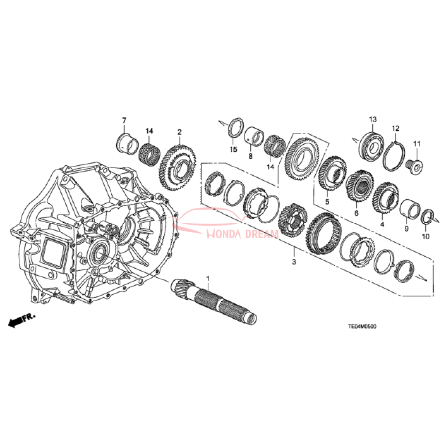 Шарикопідшипник (91004-PPP-004) - 3