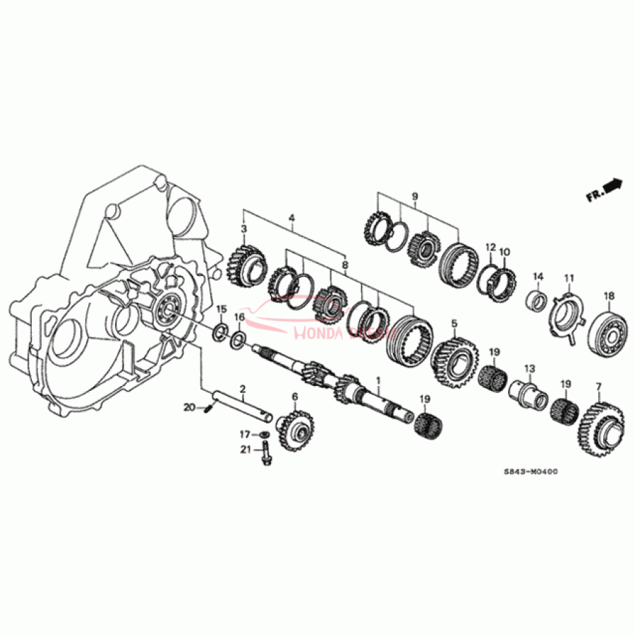 Шарикопідшипник (91004-PX5-008) - 1