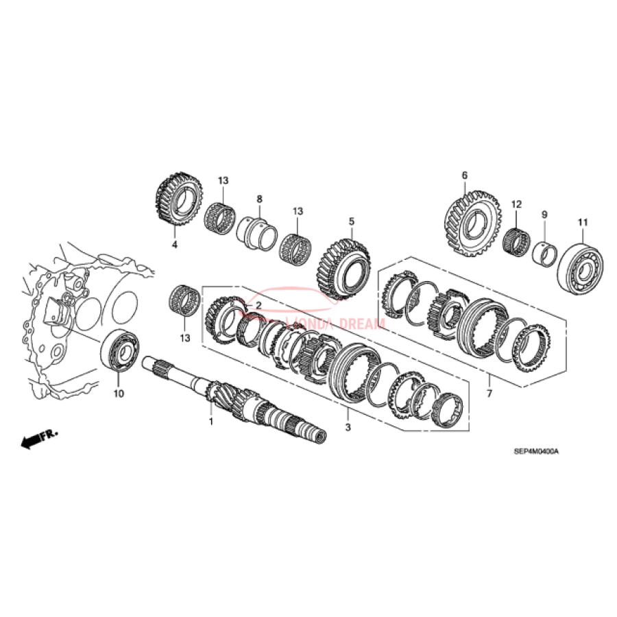 Шарикопідшипник (91004-PYZ-003) - 3