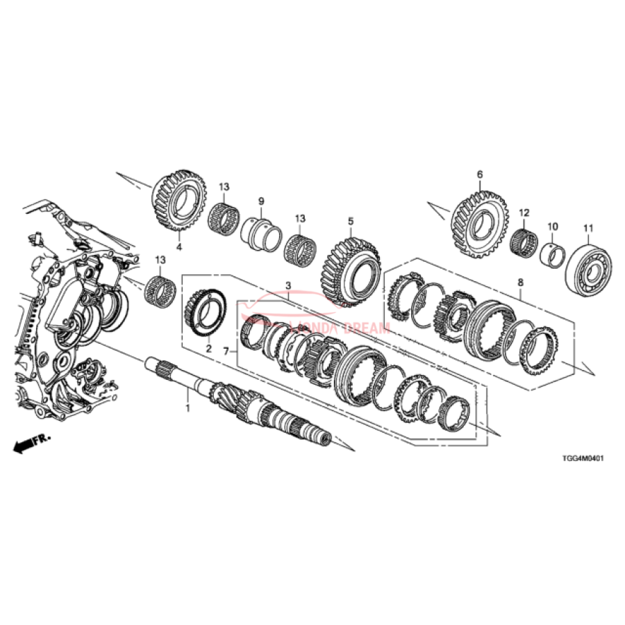 Bearning, Ball (91004-RM0-006) - 1