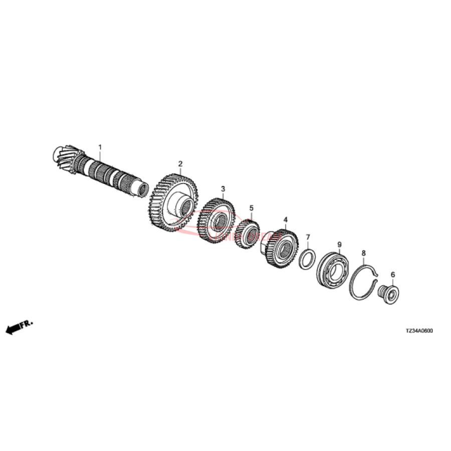 Шарикопідшипник (91005-50P-006) - 1