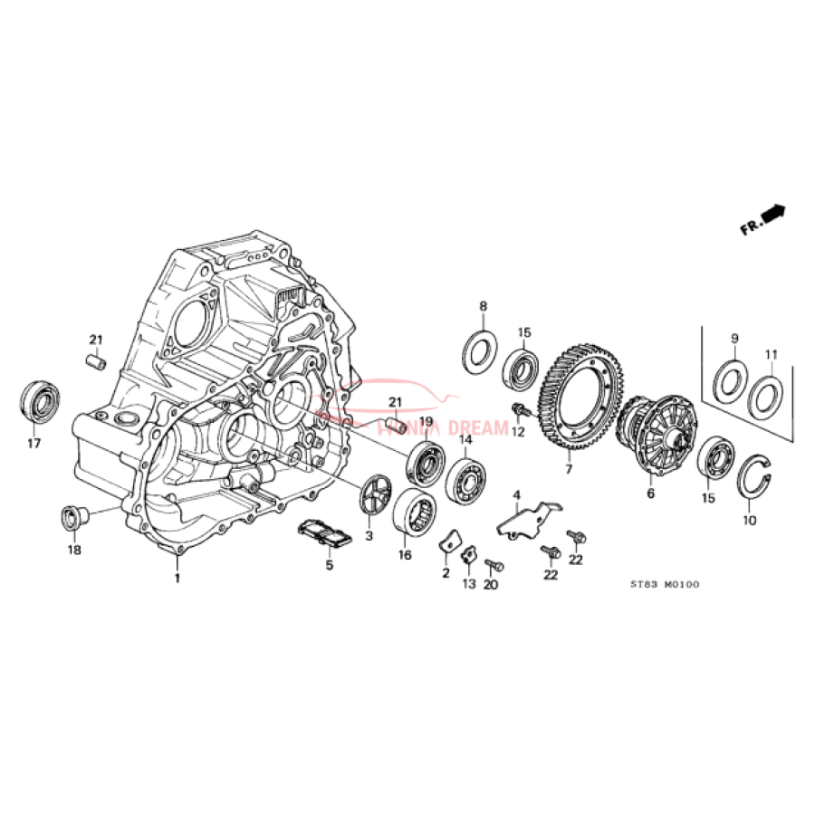 Шарикопідшипник (91005-P80-003) - 2