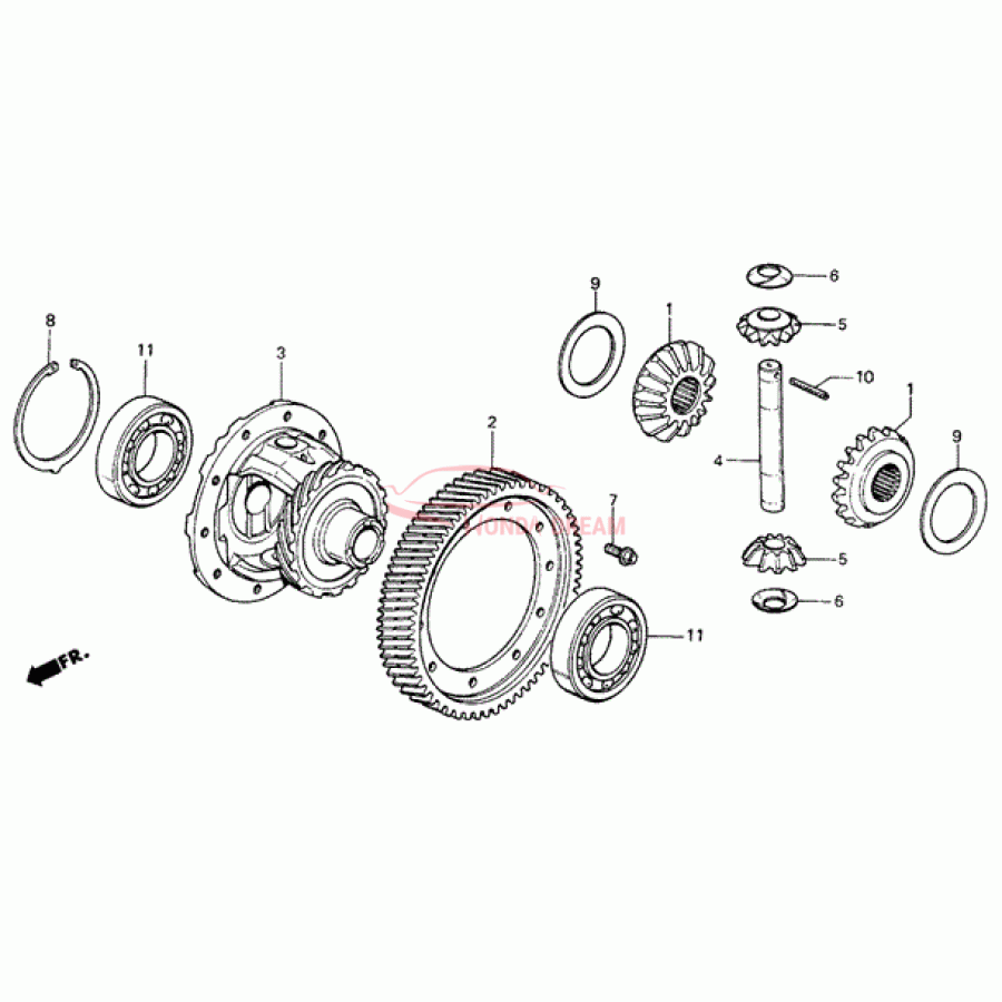 Bearning, Ball (91005-PE6-014) - 1